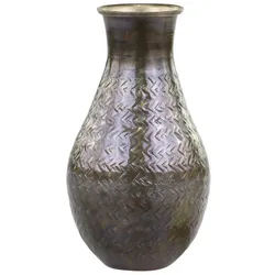 Chic Antique Antique Messing Vase , H19 x Ø9 cm, antique messing