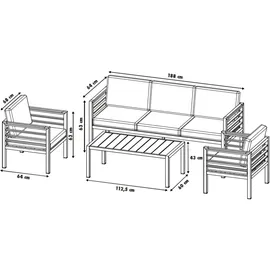 Primaster Gartenmöbel-Set Kreta