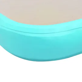 vidaXL Aufblasbare Gymnastikmatte mit Pumpe 700x100x10 cm PVC Grün
