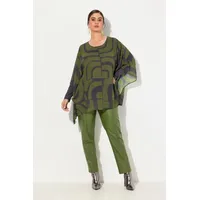 Ulla Popken große Größen Tunika, Damen, grün, Größe: 54/56, Polyester/Viskose, Ulla Popken