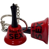 BUSDUGA 4471 Metall-Schlüsselanhänger Glocke "Ring for Sex", 6x3,8cm, Erotischer Scherzartikel Sexklingel (2)