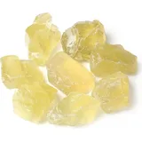 luxuskollektion Citrin Rohsteine Premium Naturstein 4 Stück Set gelb