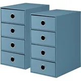 RÖSSLER Schubladenbox A5 18 x 25 x 32 cm 1-tlg. denim