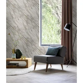 Rasch Textil Papiertapete Marmoroptik grau 45 cm 10 m 300 g