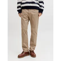 JACK & JONES "JPSTCLARK FINN PANTS SN", Herren, Gr. 30, Länge 32, lemon pepper, Web, Obermaterial: 97% Baumwolle, 3% Elasthan, unifarben, regular fit lang, Hosen 5-Pocket-Hose