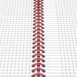 Oxford Collegeblock Black n'Red Spiralbuch kariert DIN A5 ohne Rand, 1 Block