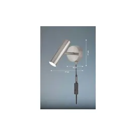 Schöner Wohnen Stina, LED-Wandlampe nickel dimmbar,