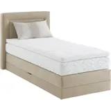 Westfalia Schlafkomfort Boxspringbett 105 x 210 cm Beige