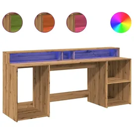 vidaXL Schreibtisch Artisan-Eiche braun