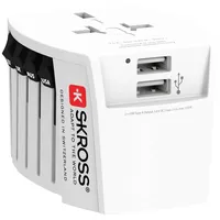 SKROSS Reiseadapter MUV USB Weiß
