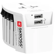 SKROSS Reiseadapter MUV USB Weiß