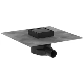 Hansgrohe RainDrain Point Bodenablauf 100 x 100 mm Mattschwarz
