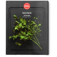WOLL Cut & Serve Schneidebrett Papierverbundstoff 1-tlg. 25 x 19 cm Schwarz