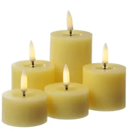 uYuni LED Mini Kerze Teelicht Thea 2,8 cm gelb