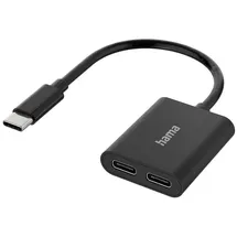 Hama USB-C auf USB-C Adapter 2 m Schwarz