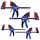 WorkPro Einhandzwingen Set 4 Stück Schraubzwingen Spanner, Spannweite 120mm/150mm, Dehnbereich 200mm/285mm, Spannkraft 23kg/68kg, Stahl und Nylon für präzises Fixieren
