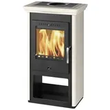 Borgholm Weiß Keramik Emaille Kaminofen 7kW