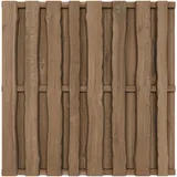 Woodtex Sichtschutzzaun Gartenzaun Gartentor Brettertzaun kesseldruckimprägniert|wetterfest Kieferholz 180x180x6,2cm Braun