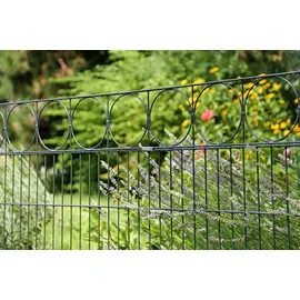 GAH Alberts Alberts Doppelstabmatten-Grundset Oslo 200 x 160 cm 10 m anthrazit