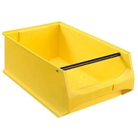 PROREGAL® Kleinteilemagazin Gelbe Sichtlagerbox 5.1 mit Griffstange, HxBxT 20x30x50cm, 21,8 Liter gelb