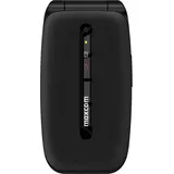 Maxcom Comfort MM828 4G Schwarz Klapphandy mit großem Display, SOS-Taste und 4G-Konnektivität - Schwarz