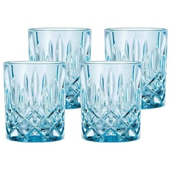 Nachtmann Whiskyglas Noblesse Fresh Whiskybecher 295 ml 4er Set, Glas blau