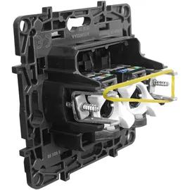 Legrand Computersteckdose 2xRJ45 CAT5e FTP schwarz Niloe Step 2410