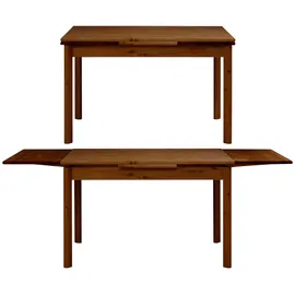 Home Affaire Esstisch HOME AFFAIRE "Tirza", braun (dunkelbraun), B:120cm H:75cm T:80cm, Tische, Esstisch, aus massiver Kiefer, FSC zertifiziert, mit Auszugsfunktion