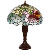 Lampe im Tiffany-Stil 16 Zoll Libelle, Schmetterling edel, Rose Dekorationslampe, Tiffany Stil, Glaslampe, Leuchte,Tischlampe, Tischleuchte (Tiff 194 Ente)