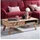 FineBuy Couchtisch Akazie Braun 95 x 35 x 50 cm