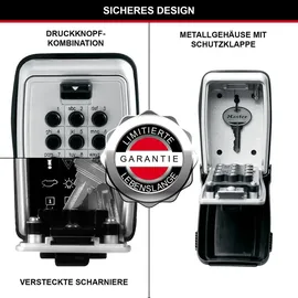 Master Lock Schlüsseltresor 11,7 x 7,9 x 5,2 cm Grau/Schwarz