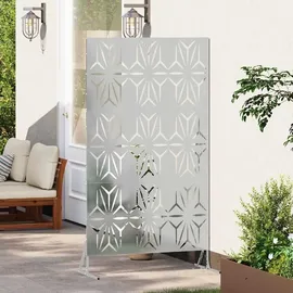 vidaXL Sichtschutz 100 x 50 x 180 cm Grau Stahl