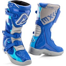 Acerbis X-Team, Stiefel Kinder - Blau/Grau - 36 EU