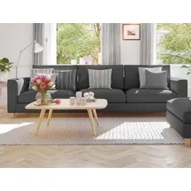 Wirth Dekokissen DALLAS, Kissenhülle ohne Füllung, 2 Stück braun 40 cm x 60 cm