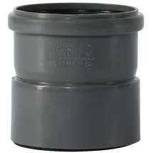 KLASEBO® HT Rohr und Formteile DN 110 Aufsteckmuffe mit Manschette