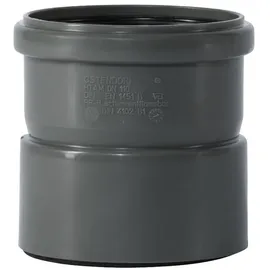 KLASEBO® HT Rohr und Formteile DN 110 Aufsteckmuffe mit Manschette