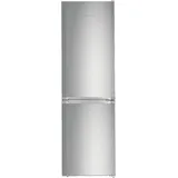 Liebherr CUefe 3331 Kühl-Gefrierkombination (E, 296 l, 1812 mm hoch, Tür: Edelstahltür mit SmartSteel & Gehäuse: Silber)