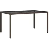 vidaXL Gartentisch 150 x 90 x 75 cm Braun