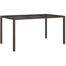 vidaXL Gartentisch 150 x 90 x 75 cm Braun