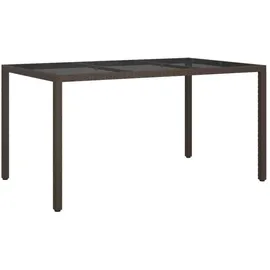 vidaXL Gartentisch 150 x 90 x 75 cm Braun