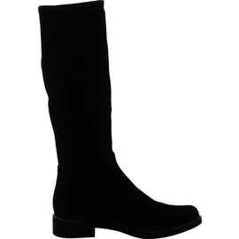 CAPRICE Damen Hohe Stiefel ohne Absatz Kniehoch Vegan, Schwarz | Gr. 38,5