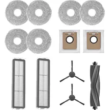 DREAME Zubehörset für L20 Ultra 3 Paar Wischpads/2 Staubboxfilter/1 Hauptbürste/2 Seitenbürsten/2 Staubbeutel