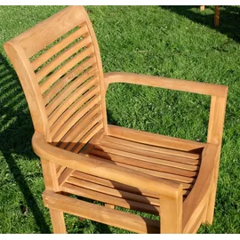 ALEOS. ALPEN Gartensessel 64 x 64 x 95 cm braun 8 St.
