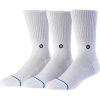 Stance Icon Sneakersocken 3er Pack Weiß 43-47