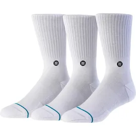 Stance Icon Sneakersocken 3er Pack Weiß 43-47