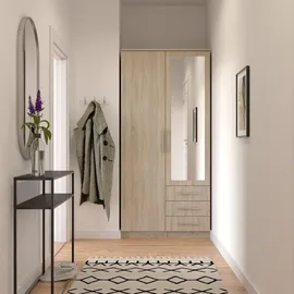 fabryka mebli idczak Drehtürenschrank Schantal 100 x 207 x 61 cm Braun