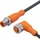 IFM Electronic EVC046 Verbindungsleitung Stecker, gerade, Buchse, gewinkelt 0.6m Polzahl Sensoren: 3, 5 1St.
