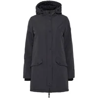 Oxmo OXTamila Damen Übergangsmantel Parka Lange Jacke mit Kapuze - L