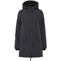 Oxmo OXTamila Damen Übergangsmantel Parka Lange Jacke mit Kapuze - L