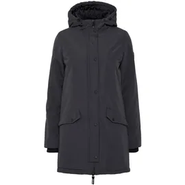 Oxmo OXTamila Damen Übergangsmantel Parka Lange Jacke mit Kapuze - L